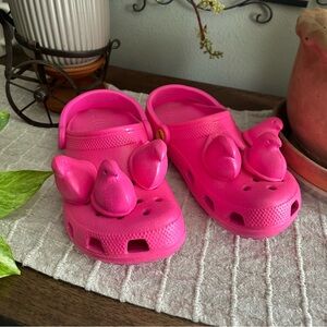 Pink Peeps Crocs